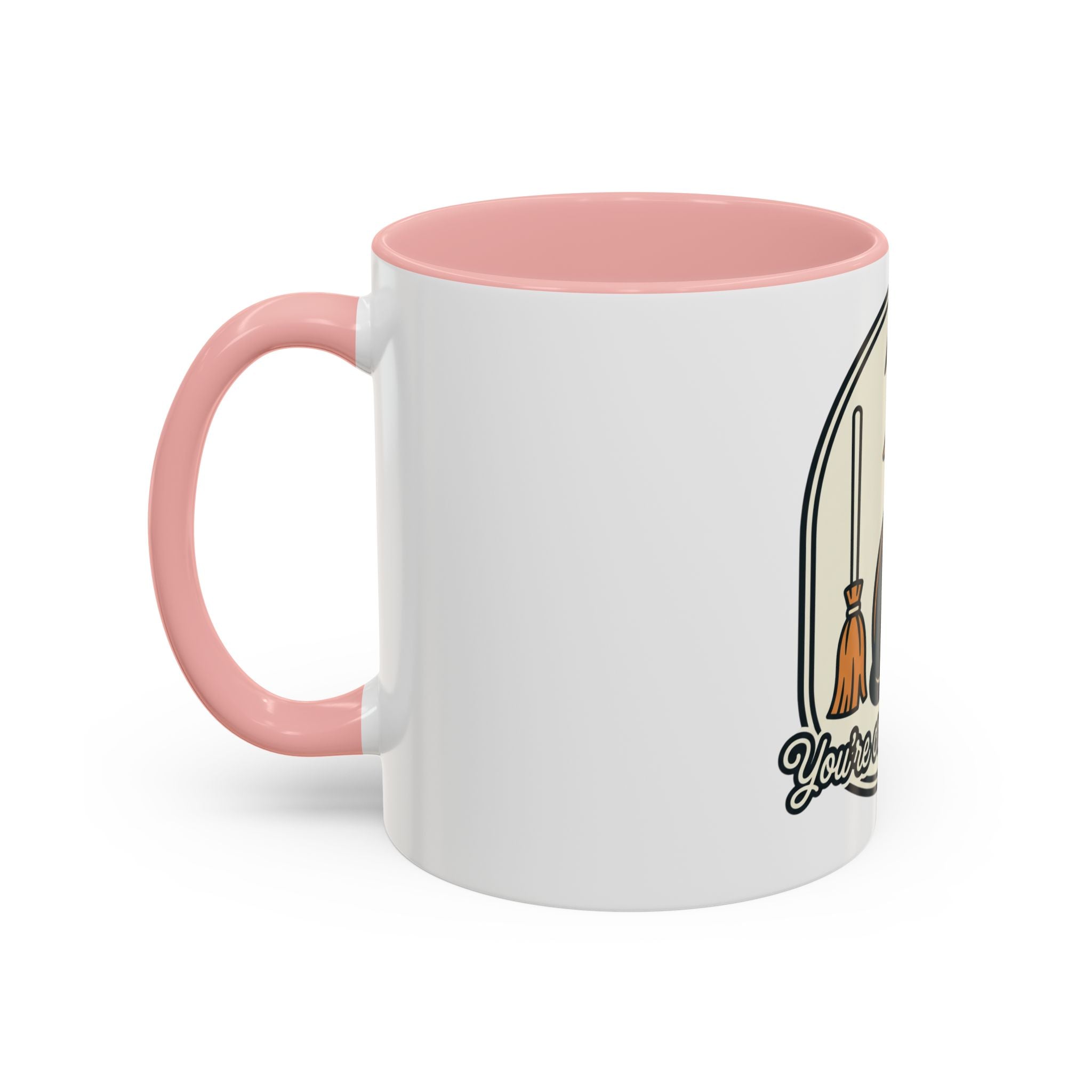 Witch Cat Coffee Mug — “You’re Creepin’ Meowt” Accent Mug
