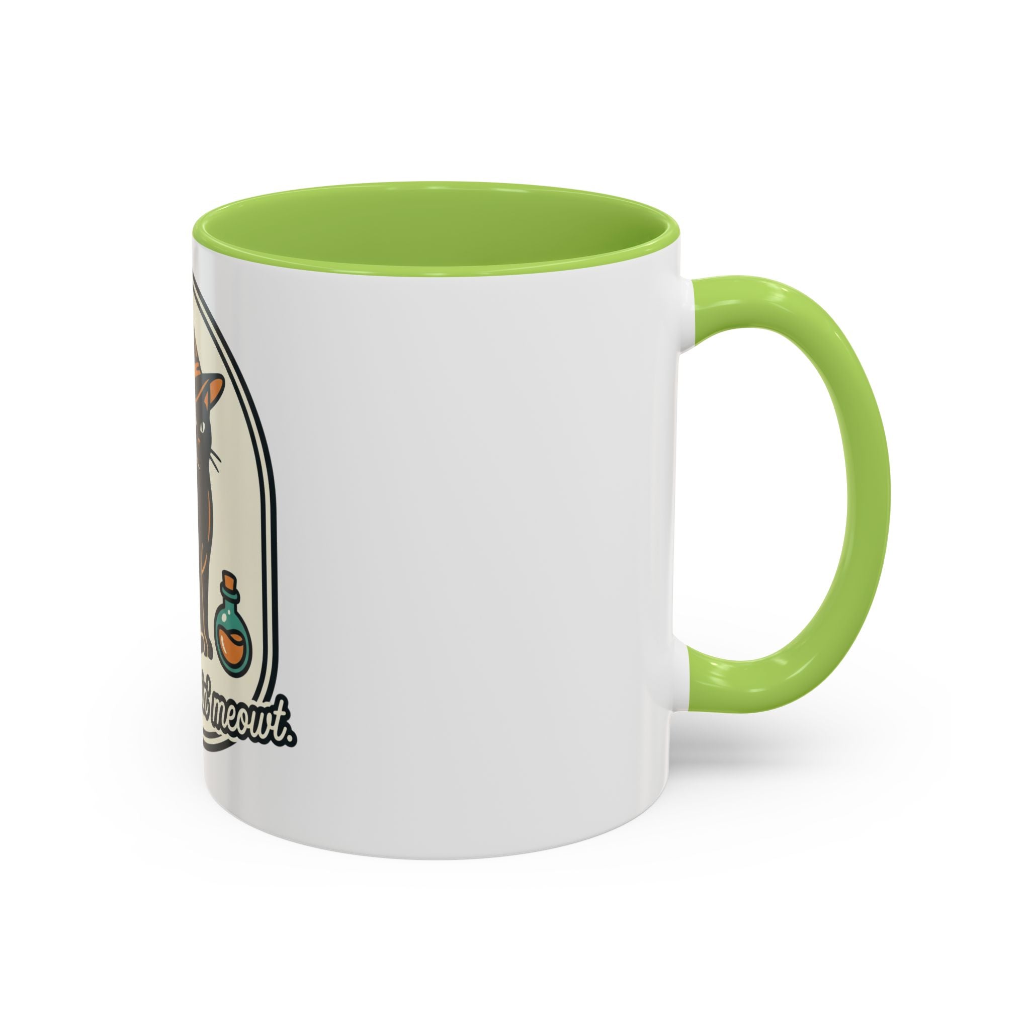 Witch Cat Coffee Mug — “You’re Creepin’ Meowt” Accent Mug