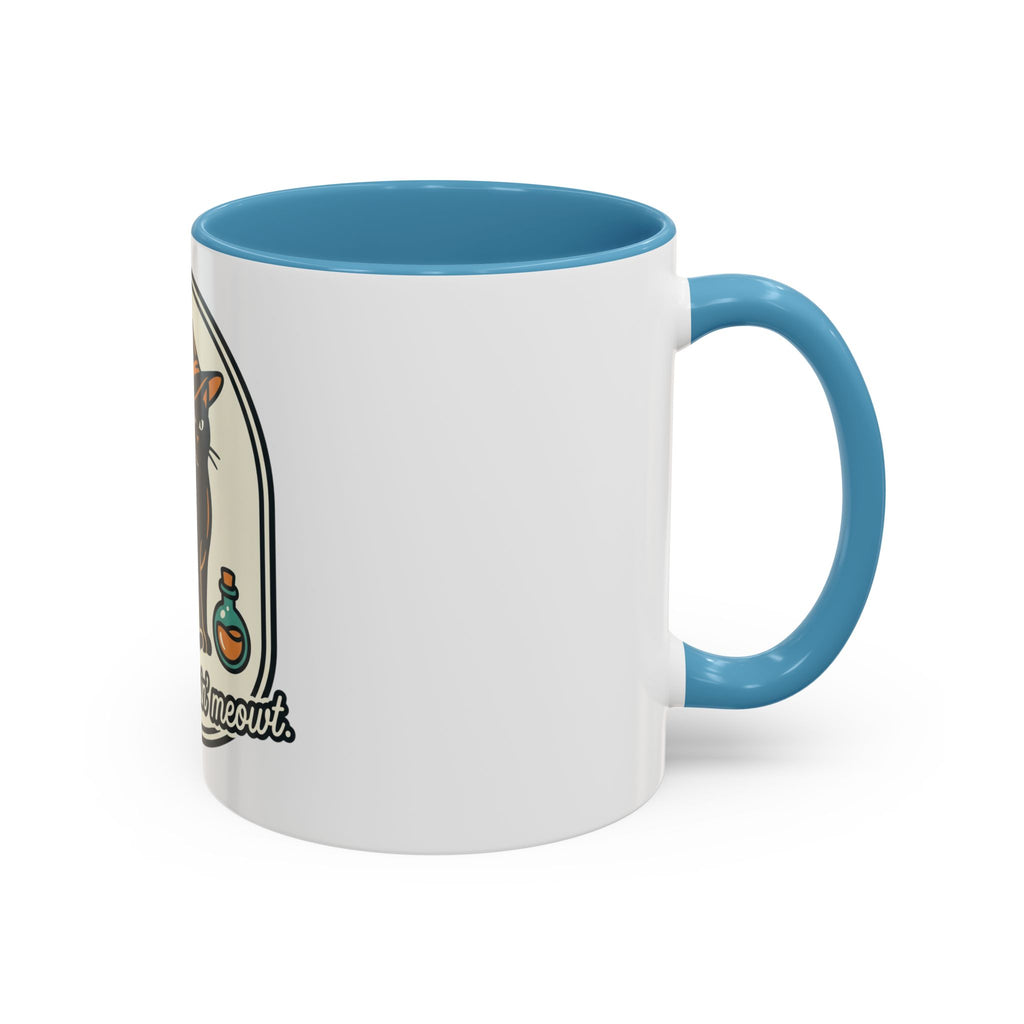 Witch Cat Coffee Mug — “You’re Creepin’ Meowt” Accent Mug