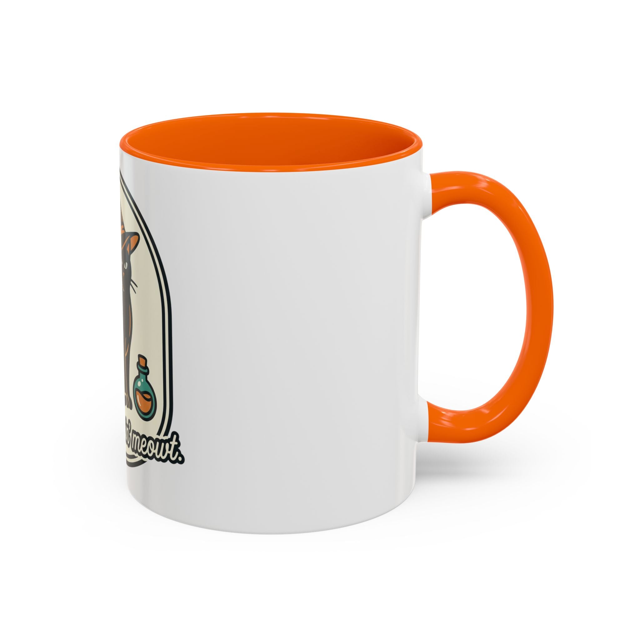 Witch Cat Coffee Mug — “You’re Creepin’ Meowt” Accent Mug