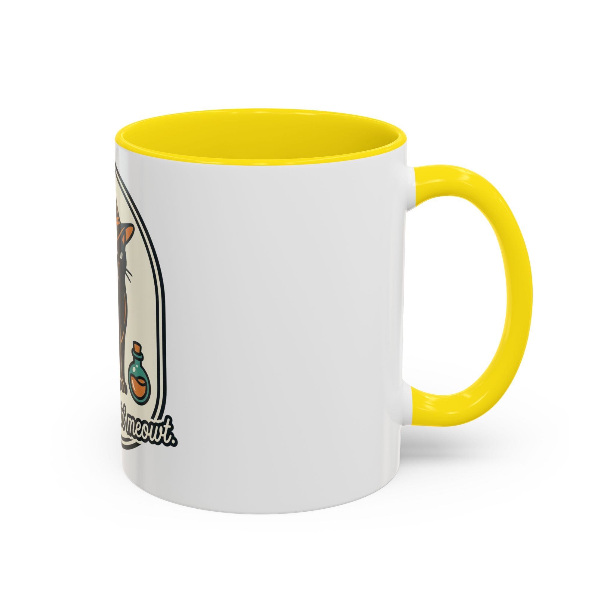 Witch Cat Coffee Mug — “You’re Creepin’ Meowt” Accent Mug
