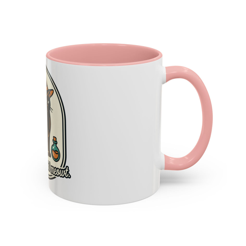 Witch Cat Coffee Mug — “You’re Creepin’ Meowt” Accent Mug