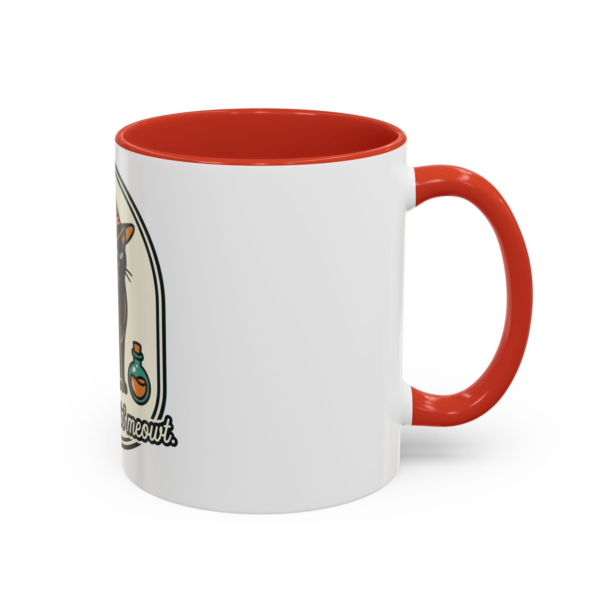 Witch Cat Coffee Mug — “You’re Creepin’ Meowt” Accent Mug